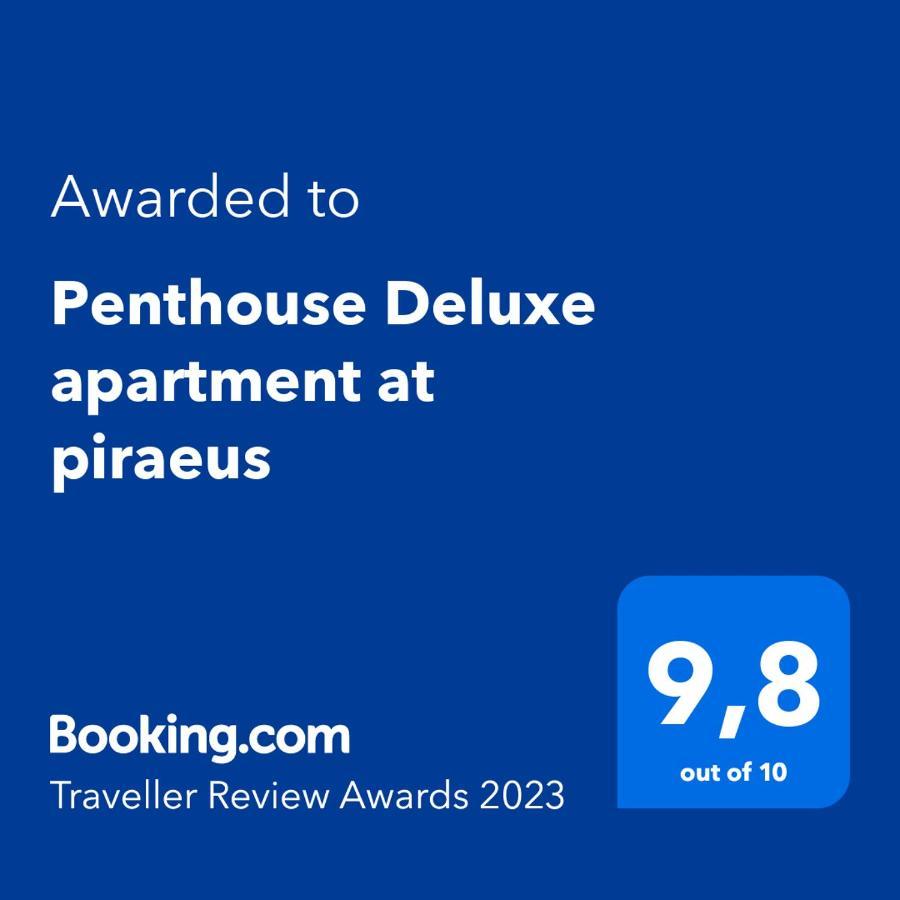 Penthouse Deluxe Apartment At Pireu Exterior foto